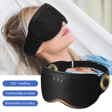 Sleep Mask with Bluetooth Headphones 3D Sleep Mask Wireless Music Eye Mask Black