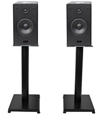  2 Rockville HD5B 5" Powered Bookshelf Speakers Bluetooth Monitors w/21" Stands