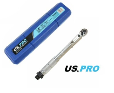 US PRO DREHMOMENTSCHLÜSSEL 1/4'' ANTRIEB CLICK 5-25 NM CV STAHL RATSCHE GARAGE WERKZEUG 6795
