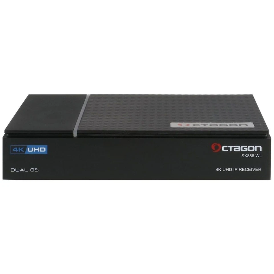 Octagon SX888 V2 WL 4K UHD Linux OS H.265 HDMI USB TV IP Reproductor Negro - Imagen 2 de 4