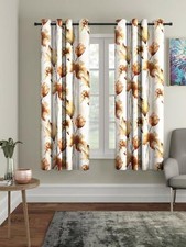 New 2 Piece Eyelet Window Curtain Set - 5 ft