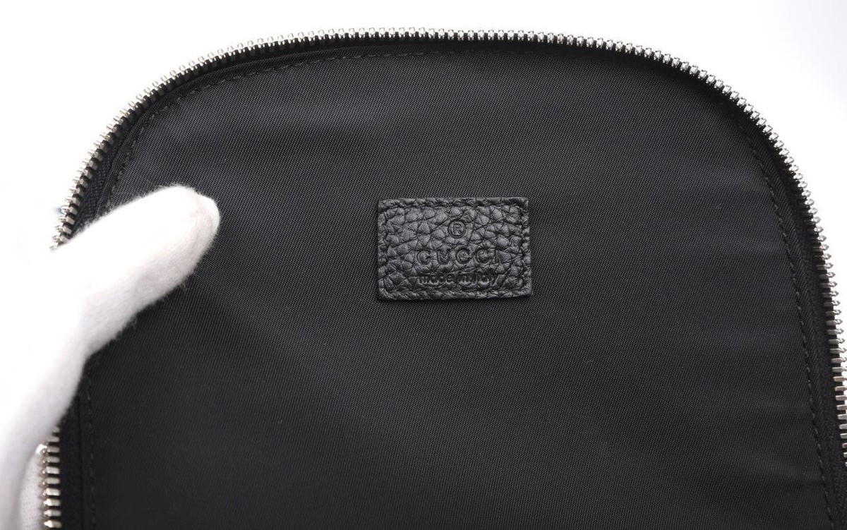 NEW GUCCI MEN'S CURRENT BLACK LEATHER JUMBO GG TOILETRY CASE NEW GUCCI MEN'S CURRENT BLACK LEATHER JUMBO GG TOILETRY CASE