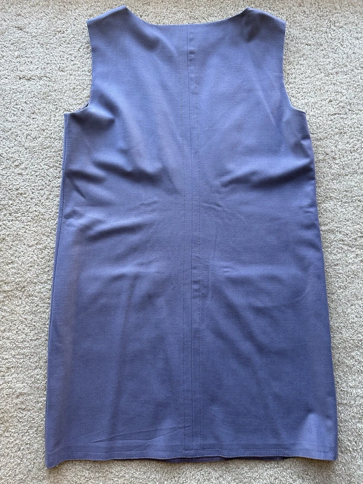 Vestido Philosophy di Alberta Ferretti Sin Mangas Lana Virgen Lavanda Talla 12 Foto 3 de 4