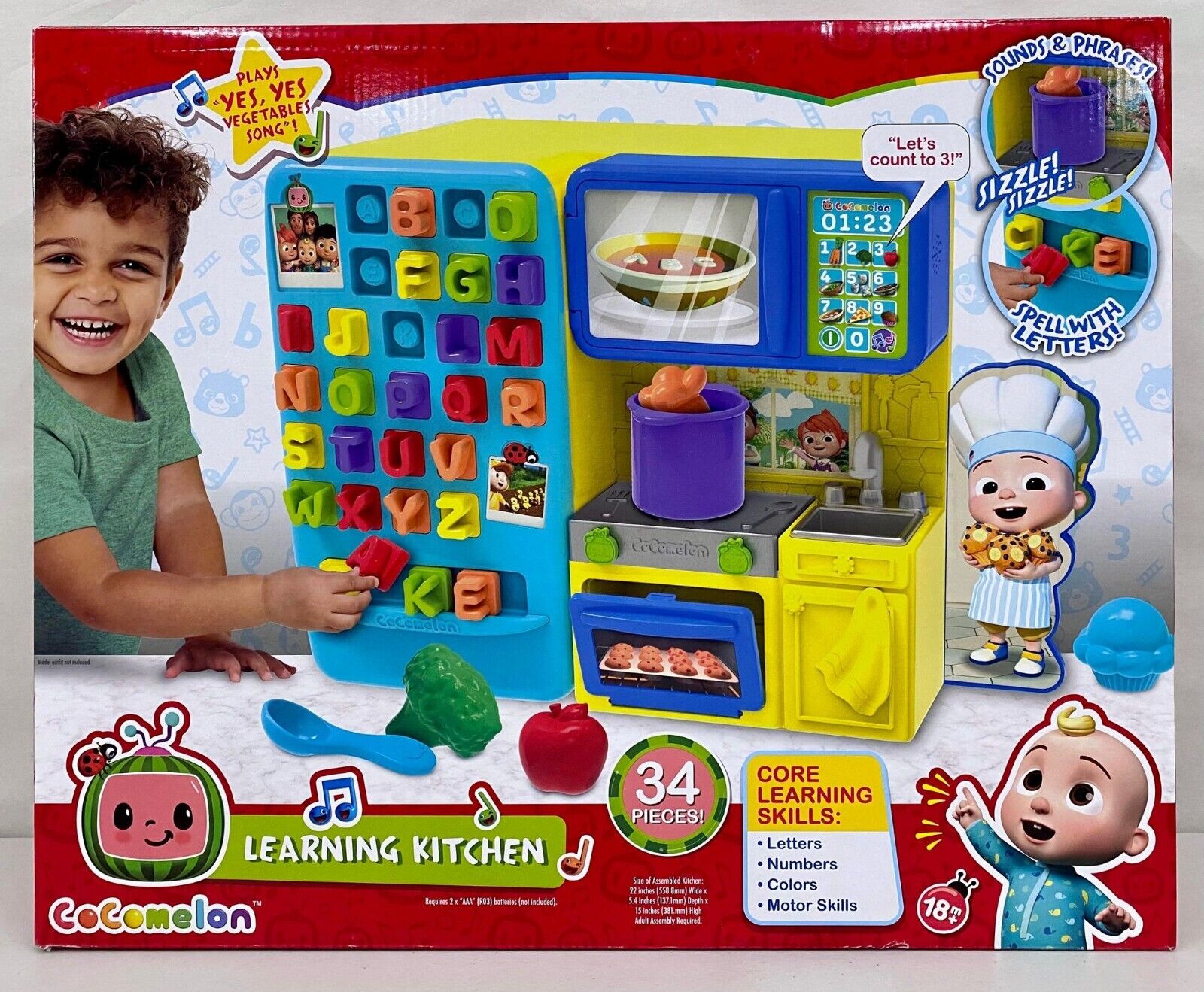  COCOMELON Learning Kitchen, Learning & Education, Officially  Licensed Kids Toys for Ages 18 Month by Just Play : Toys & Games