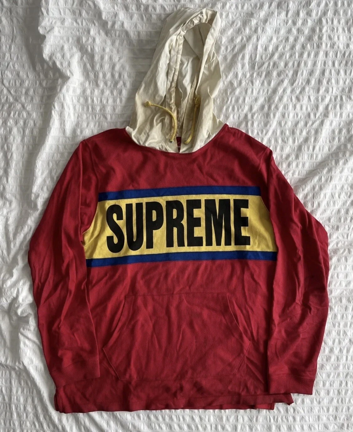 Sweat à capuche vintage Supreme taille L 100% authentique