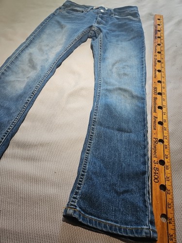 Levis 511 Jeans Boys Size 16 Reg 28x28 Blue Denim Straight Cotton Blend Pants - Picture 4 of 15