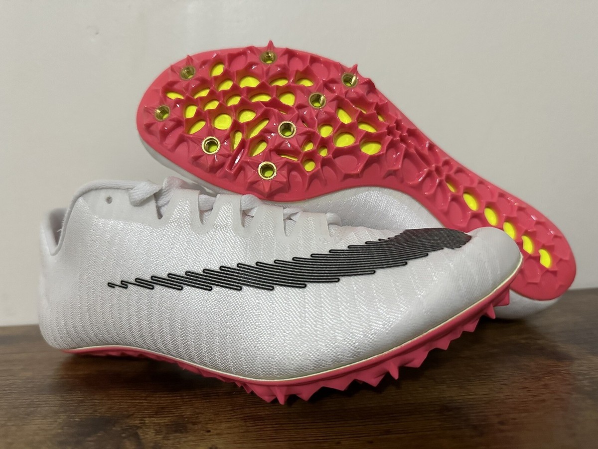 NIKE ZOOM JA FLY 3 RAWDACIOUS WHITE PINK BLAST TRACK & FIELD DM2338-100 SIZE 5 NIKE ZOOM JA FLY 3 RAWDACIOUS WHITE PINK BLAST TRACK & FIELD  main image 2
