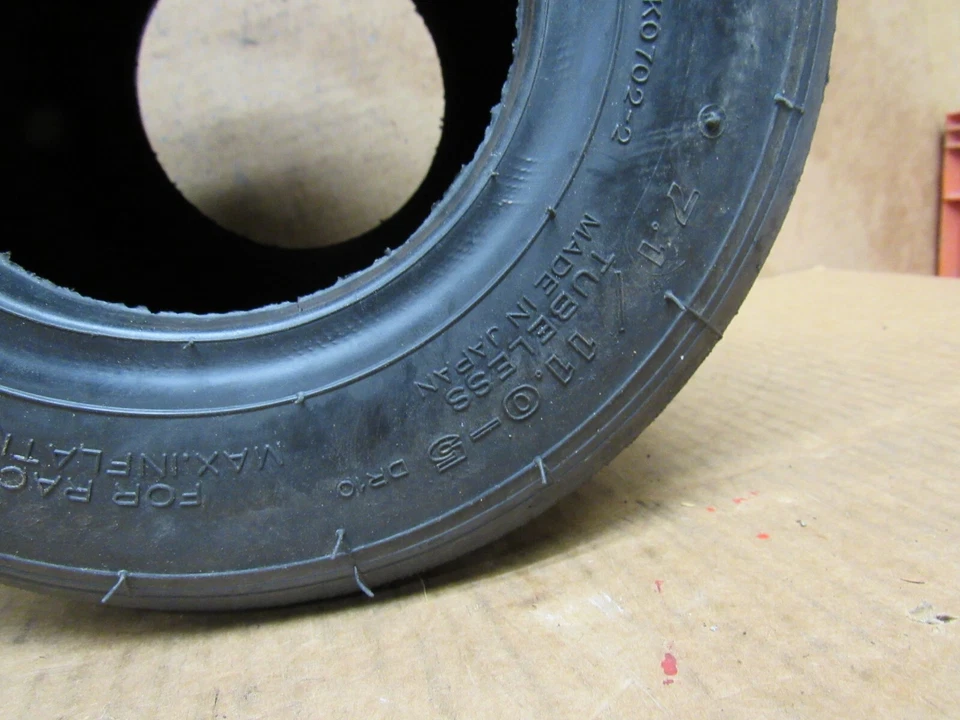Bridgestone Go Kart Tire 7.1 / 11.0-5  Used 1/4 - 1/2 tread left - Image 3 of 4