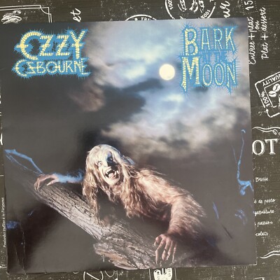 Ozzy Osbourne Bark at the Moon レコード シール付 OZZY OSBOURNE BARK AT THE MOON 1983 Original CBS QZ 38987