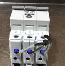 ALLEN BRADLEY 1492-CB-3-H-100 CIRCUIT BREAKER 10AMP 5HP 1492CB3H100 Used SURPLUS