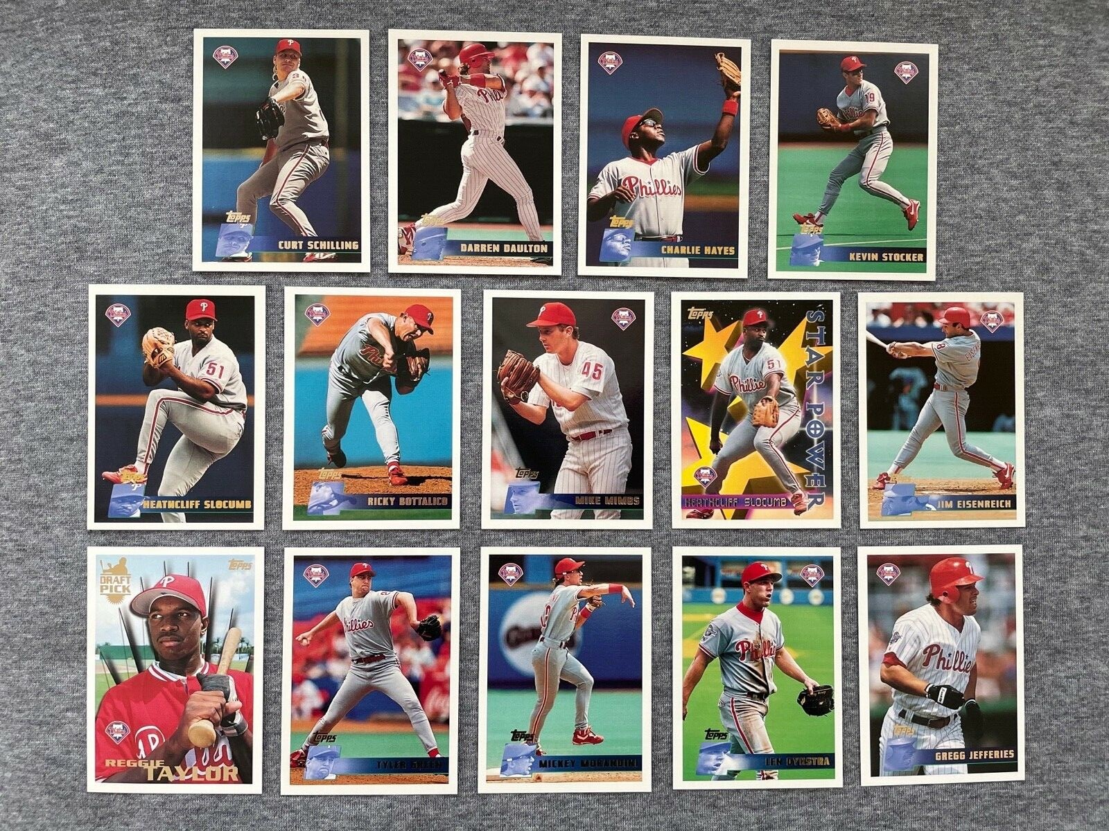 1996 Topps Philadelphia Phillies Team Set (All 14 Cards) Factory Set **Sharp**
