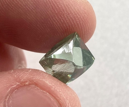 Loose CVD Transparent Diamond 5.70 Ct Fancy Green VVS1 Clarity Certified Facet - Picture 7 of 8