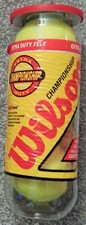 WILSON VTG CHAMPIONSHIP TENNIS BALLS, EXTRA DUTY FELT, NEON GREEN UNOPENED 