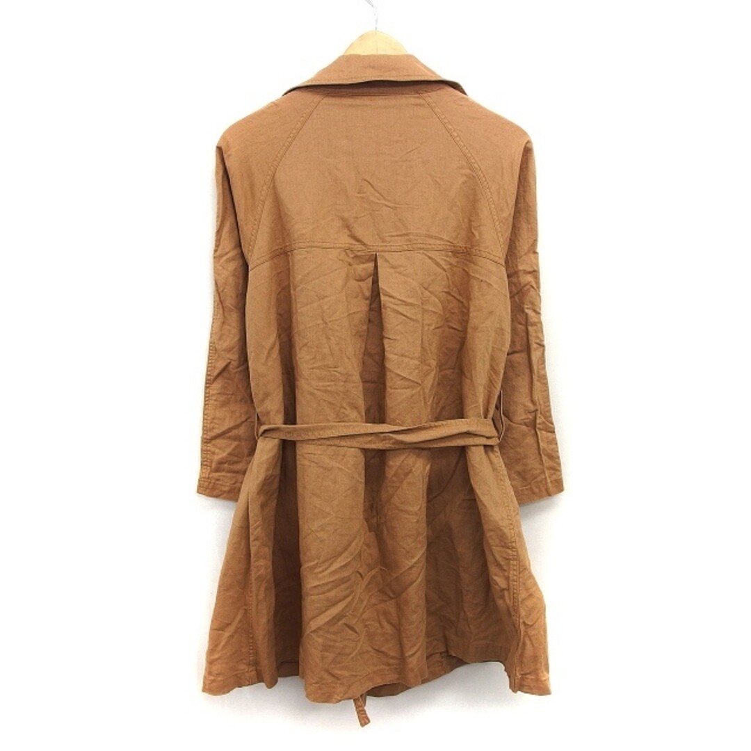 Angrid UNGRID Trench Coat Middle Back Cut Plain Waist Bow