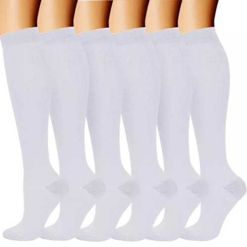 S M L XL 2XL breite Wade Übergröße Kompressionssocken Damen Männer 15-20 mmHg Unisex - Bild 24 von 29