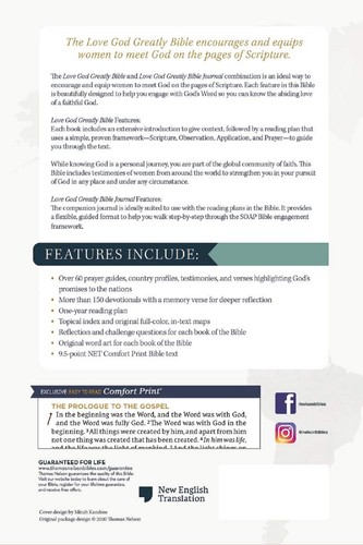 NET Love God Greatly Bible and Journal, 2 Books BRAND NEW in Shrink Wrap!!! - Imagen 3 de 7
