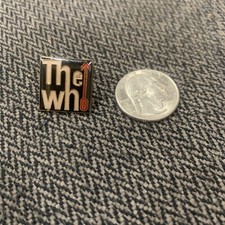 Vintage The Who Enamel lapel pin - Rare Rock Button Pinback