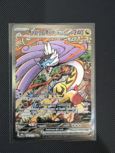 Pokemon Raging Bolt EX Prismatic Evolutions Card 166/131
