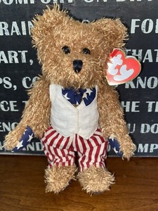 Ty The Attic Treasures Collection Bear Revere “Stars and Stripes Forever” New!
