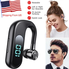 Lightweight Bluetooth Headset Wireless Stereo Earpiece for Android iOS Phones