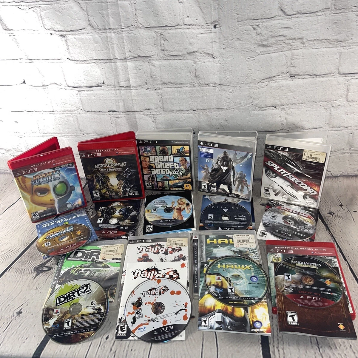 LOT OF 9 PlayStation 3 Games Ratchet And Clank, GTA 5, Destiny.