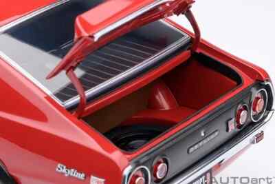 1/18 Nissan Skyline 2000GT-R (KPGC110) Tuned Ver. RHD Red Model By