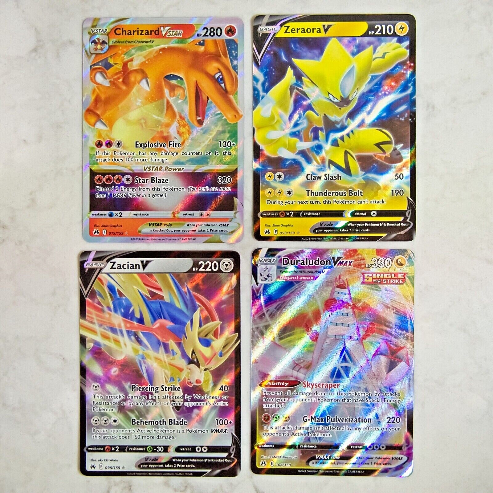 Pokemon Crown Zenith Rares - Pick A Card Singles