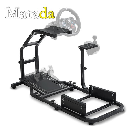 Marada Rennsimulator-Cock höhenverstellbar mit Sitz für G29 G920G923 T300RS T150 - Bild 3 von 25