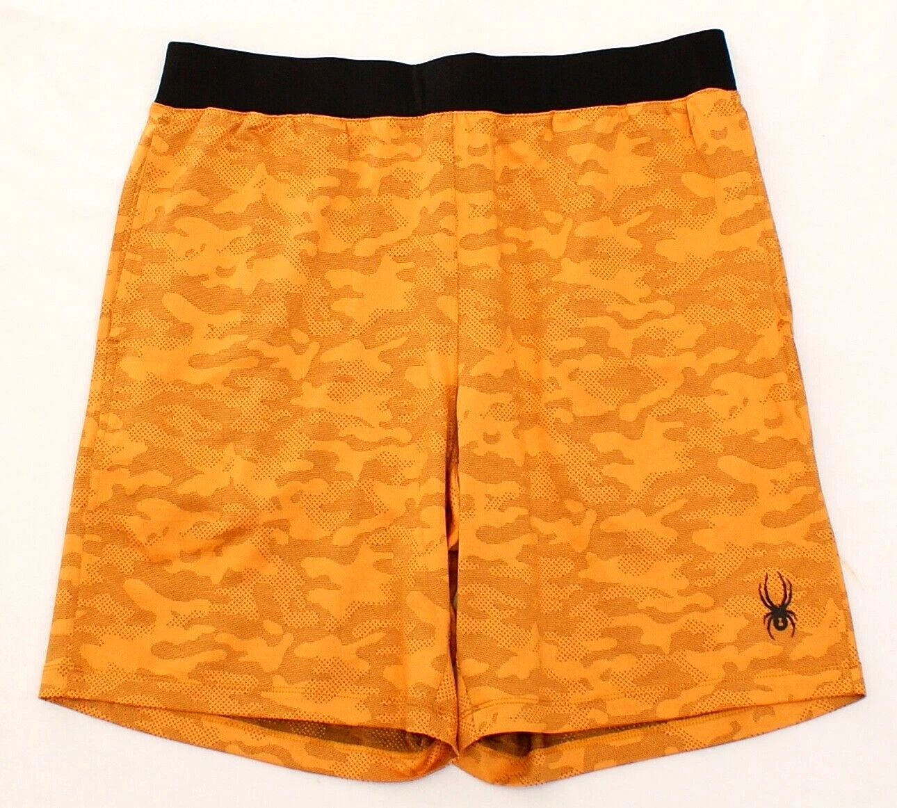 Spyder Active Marigold Camouflage Stretch Athletic Drawstring Shorts Men's XL