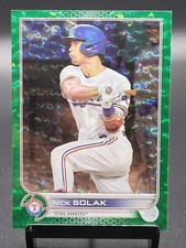 2022 Series 1 Base Green Foilboard #172 Nick Solak /499 - Texas Rangers