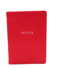 RECIPES Planner Notebook 4x6" Soft Cover w Tabs Graphic Image Post CORAL