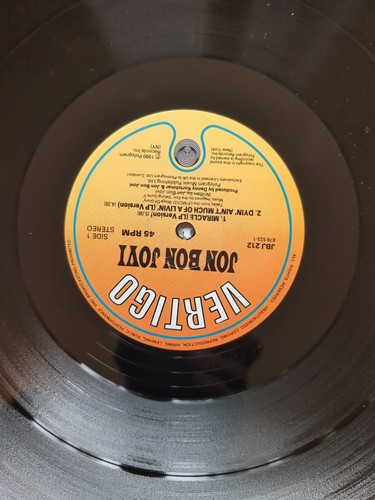 Jon Bon Jovi Miracle Limited E 12" Single With Poster No.002712 of 7500 G991 - Imagen 8 de 9
