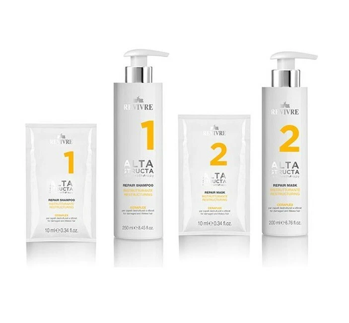 kit Shampoo 250 ml.+Maschera Alta Structa Revivre 200 ml per capelli danneggiati