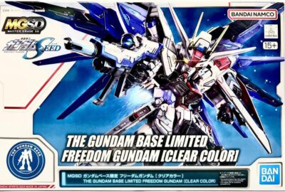 Bandai MGSD Gundam Base Limited Freedom Gundam clear color Model