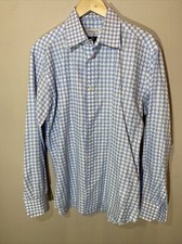 Versace City Collection Men's 16.5 42 Blue / White