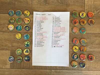 NINTENDO POKEMON METALLMÜNZEN POGS NIEDERLÄNDISCH SET LOT 40 Kanada