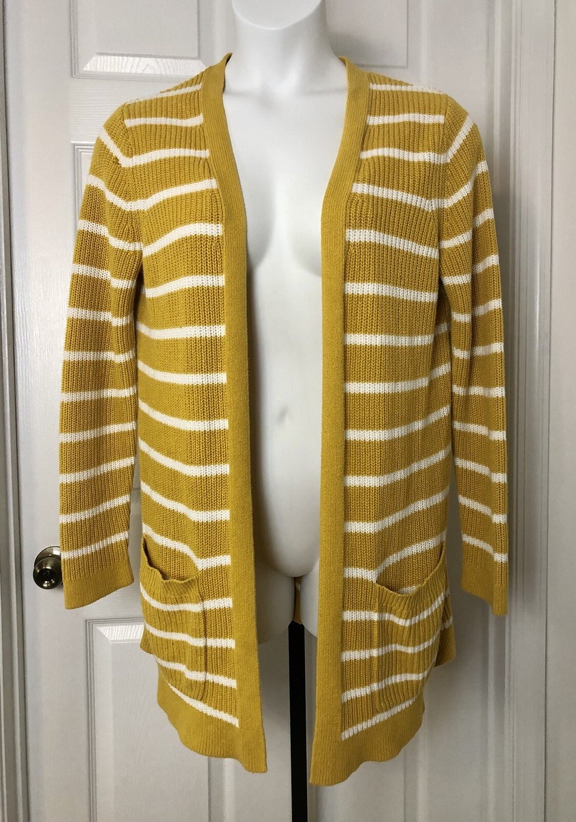 Old Navy Open Front Cardigan Sweater Womens Large Shaker Stitch