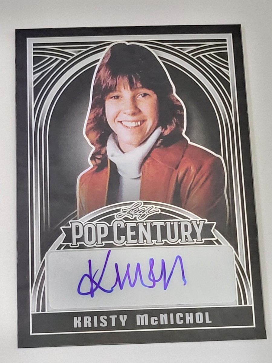 Kristy McNichol 2024 Leaf Pop Century Black Signatures Autograph