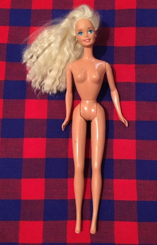 Vintage Feeling Fun Barbie Totally 80s Crimped Hair Earrings