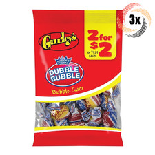 3x Bags Gurley's Dubble Bubble Original Bubble Gum Candy  2.5oz  Fast Shipping