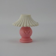 Vintage Fisher Price Loving Family Dollhouse Pink Lamp Heart
