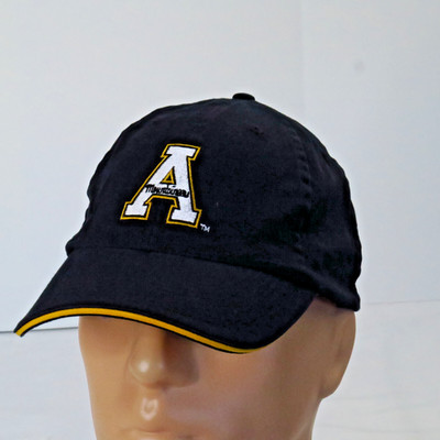 Lowes Appalachian State Mountaineers NCAA Black Strapback Hat Werner PROMO