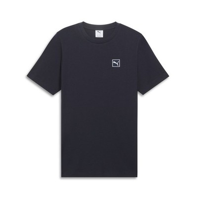 PUMA Essentials Elevated Crew Neck Short Sleeve T-Shirt Mens Blue Casual Tops 68