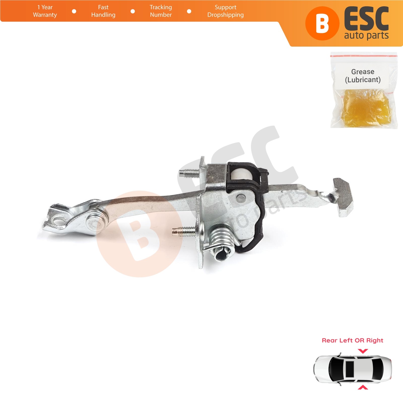 Rear Door Catch Hinge Stop Limiter for Citroen C4 Picasso Grand 2006-2013 9181K4