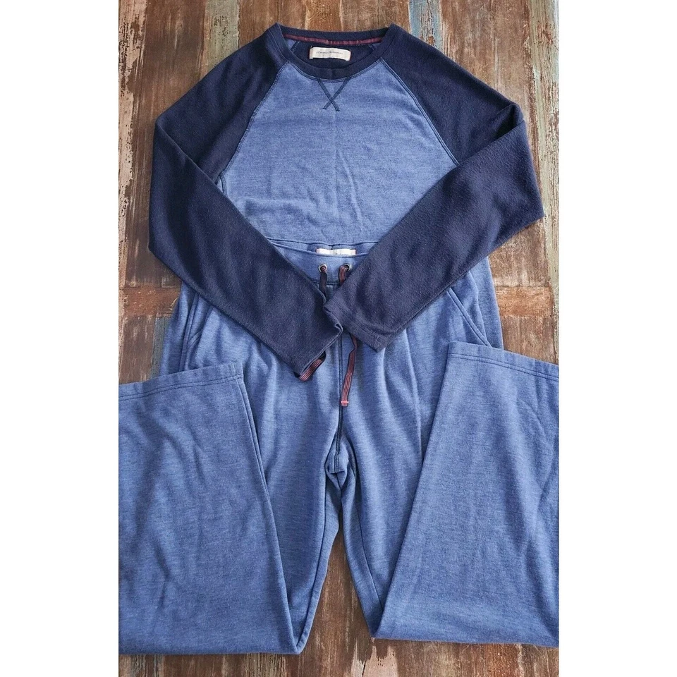 Conjunto Loungewear Masculino Tommy Bahama Lapis Azul Médio Sem Etiqueta Usado Tabela de Tamanhos LEIA! - Imagem 2 de 4