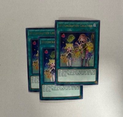 Yu-Gi-Oh! 3x Witchcrafter Creation DUOV-EN096 Ultra Rare 1st Edition Near Mint