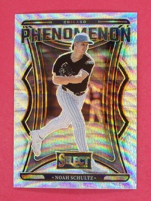 2025 Select Phenomenon Noah Schultz 138/199 Silver Wave Prizms #14 White Sox