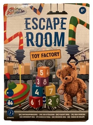 Grafix Escape Room Toy Factory Brettspiel Fluchtspiel Rätselspiel ab 8 Jahre