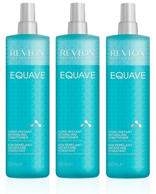 3x Revlon Professional Equave 2 Phase Hydro Detangling Conditioner 500 ml