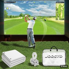 Golf Simulator Impact Screen,4Mm Thick HD Golf Impact Screen for Indoor Outdoor